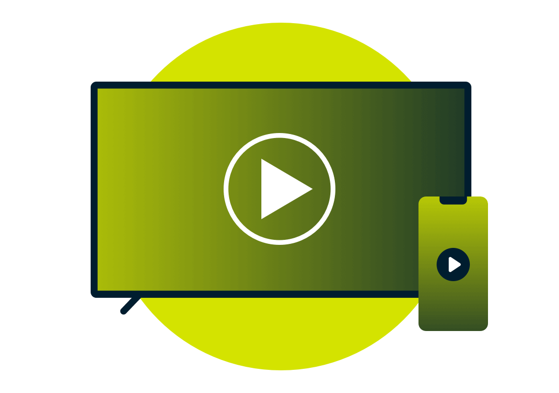 Sky Go-logo på tv-skærmen.