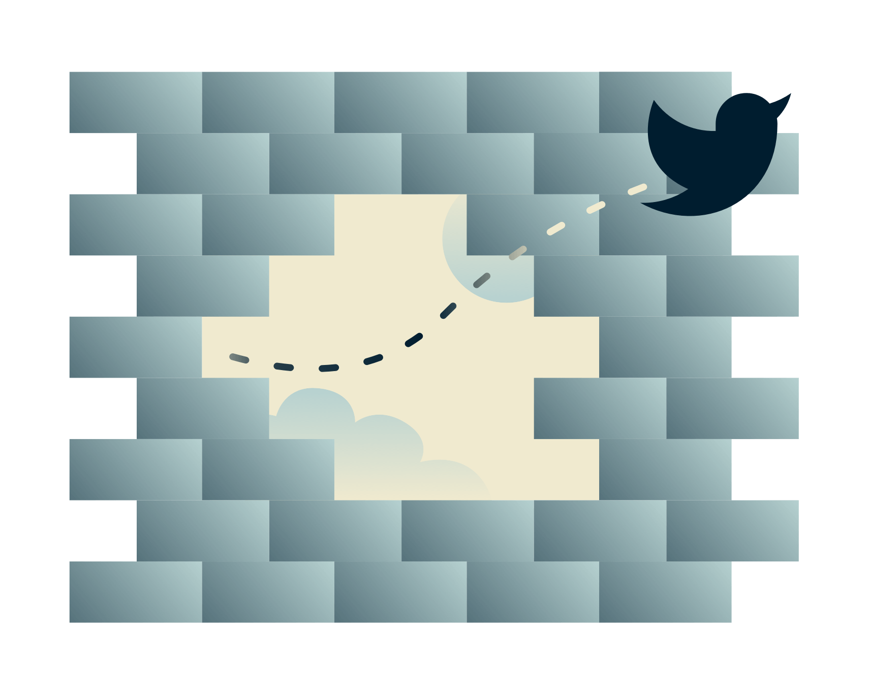 Gli uccelli di Twitter che twittano oltre un firewall: Usa una VPN per sbloccare Twitter ovunque.